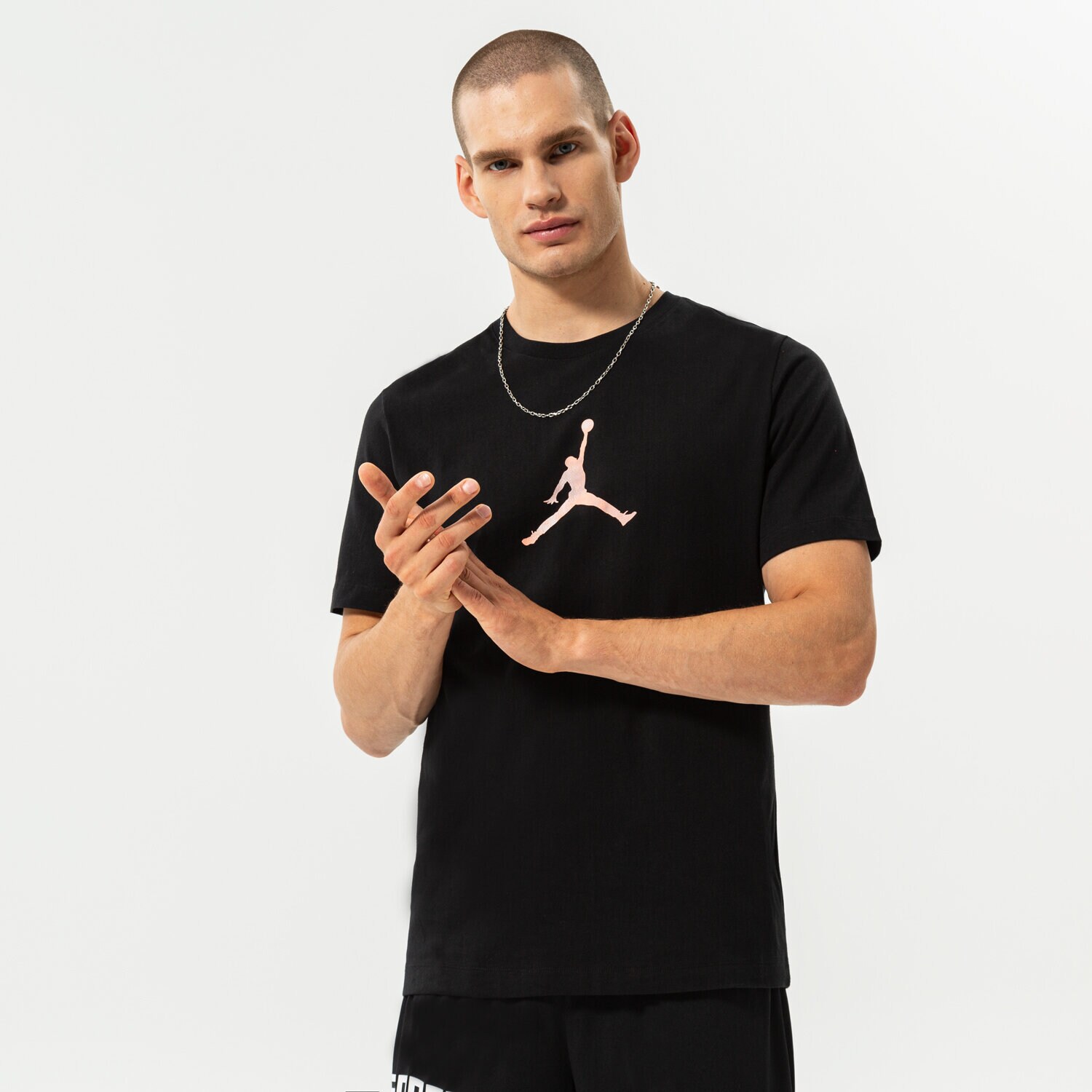 Bărbați tricou JORDAN TRICOU M J SPRT DNA 23 SS CREW DO8898-010 Negru