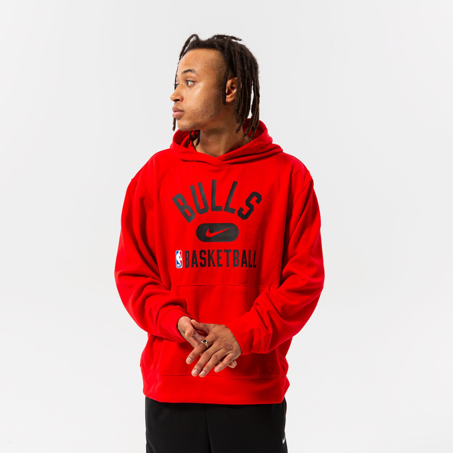 Bărbați bluză NIKE BLUZĂ CU GLUGĂ CHI M NK DF SPOTLIGHT PO HD NBA DB0888-657 Roșu