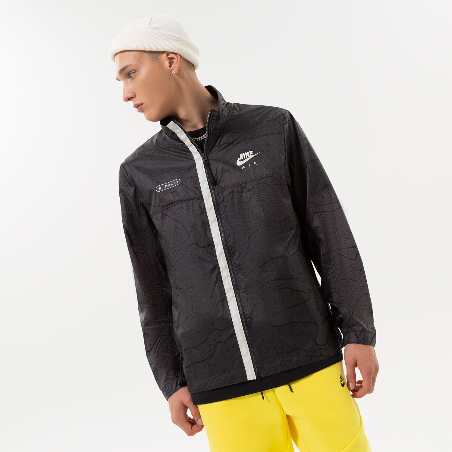 Bărbați jachetă NIKE JACHETĂ BEZ KAPTURA DN2112 DN2112-060 Negru