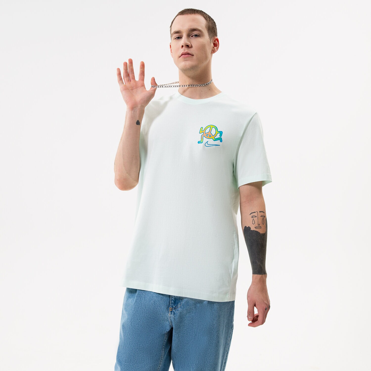 NIKE TRICOU DQ1078 DQ1078 394 Alb B rba i Sizeer Romania
