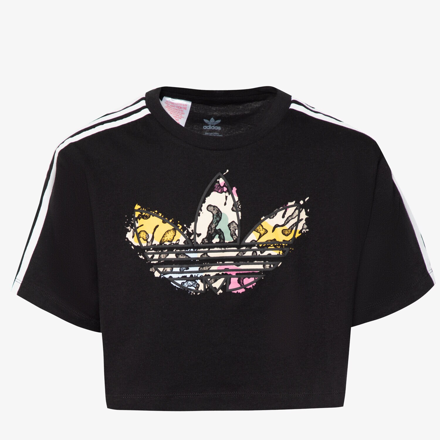 Copii tricou ADIDAS TRICOU CROP TEE GIRL IB8583 Negru