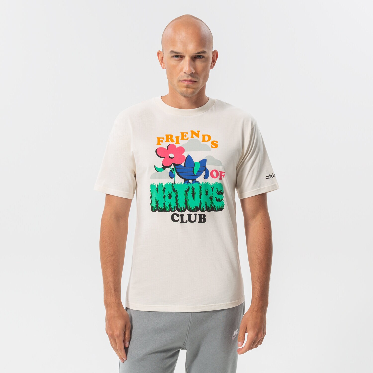 Bărbați tricou ADIDAS TRICOU FRIENDS OF NATU HC2141 Alb