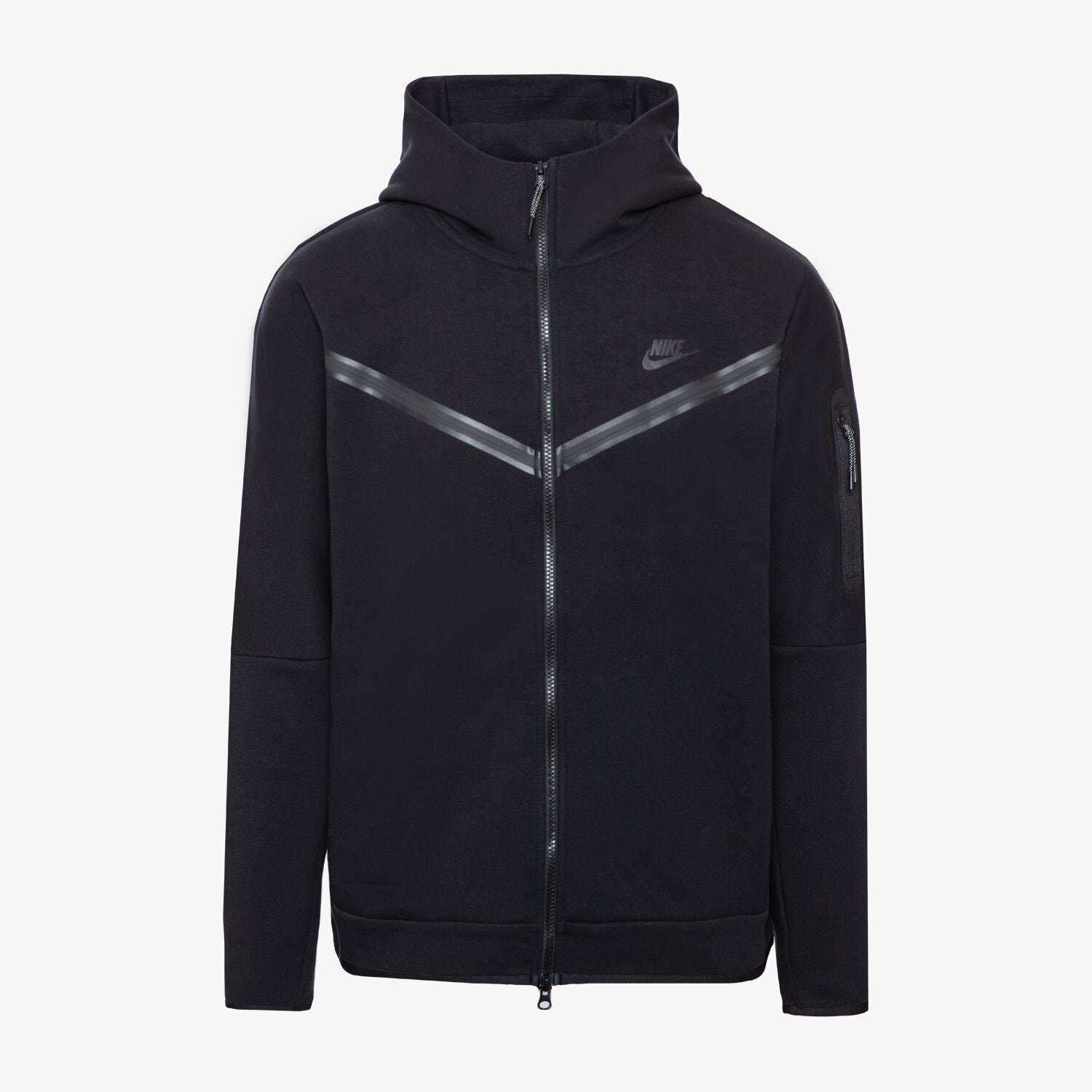 Bărbați bluză NIKE BLUZĂ CU GLUGĂ NSW TECH FLC HOOD CU4489-010 Negru