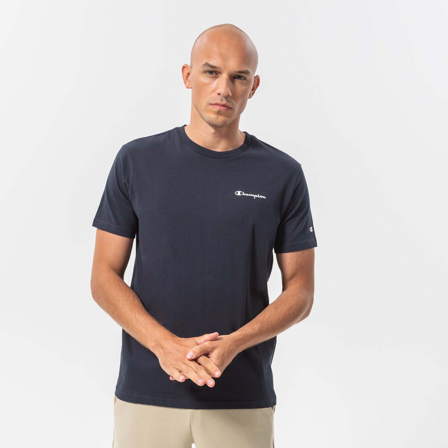 Bărbați tricou CHAMPION TRICOU CREWNECK TRICOU 218281BS501 Bleumarin