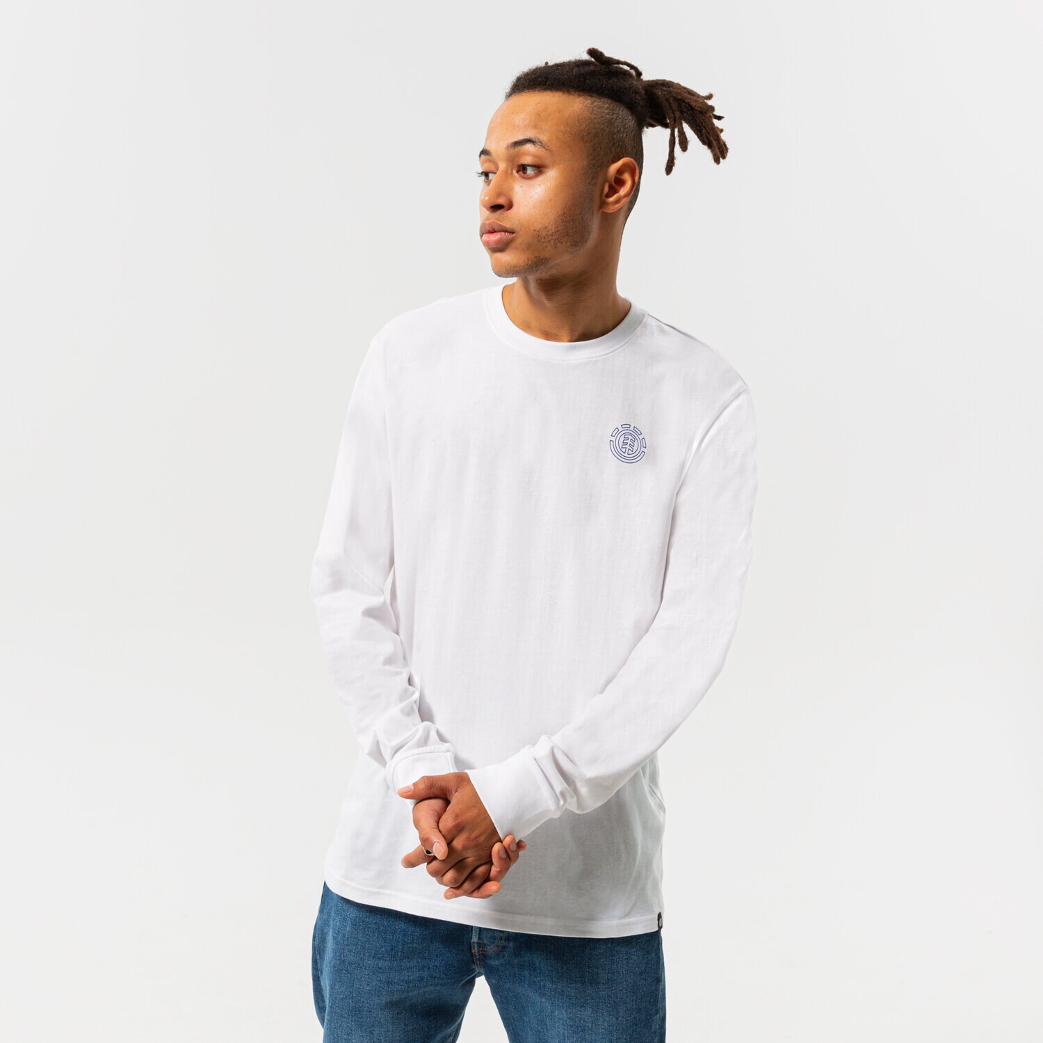 Bărbați tricou ELEMENT TRICOU HOLLIS LS C1LSB9-3904 Alb