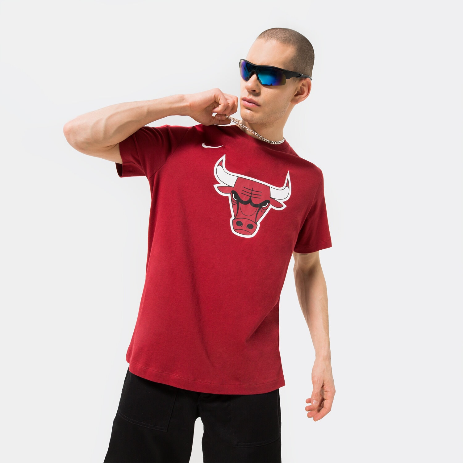 Bărbați tricou NIKE TRICOU CHI M NK ES CE WARMUP TEE NBA DV6911-698 Bordo