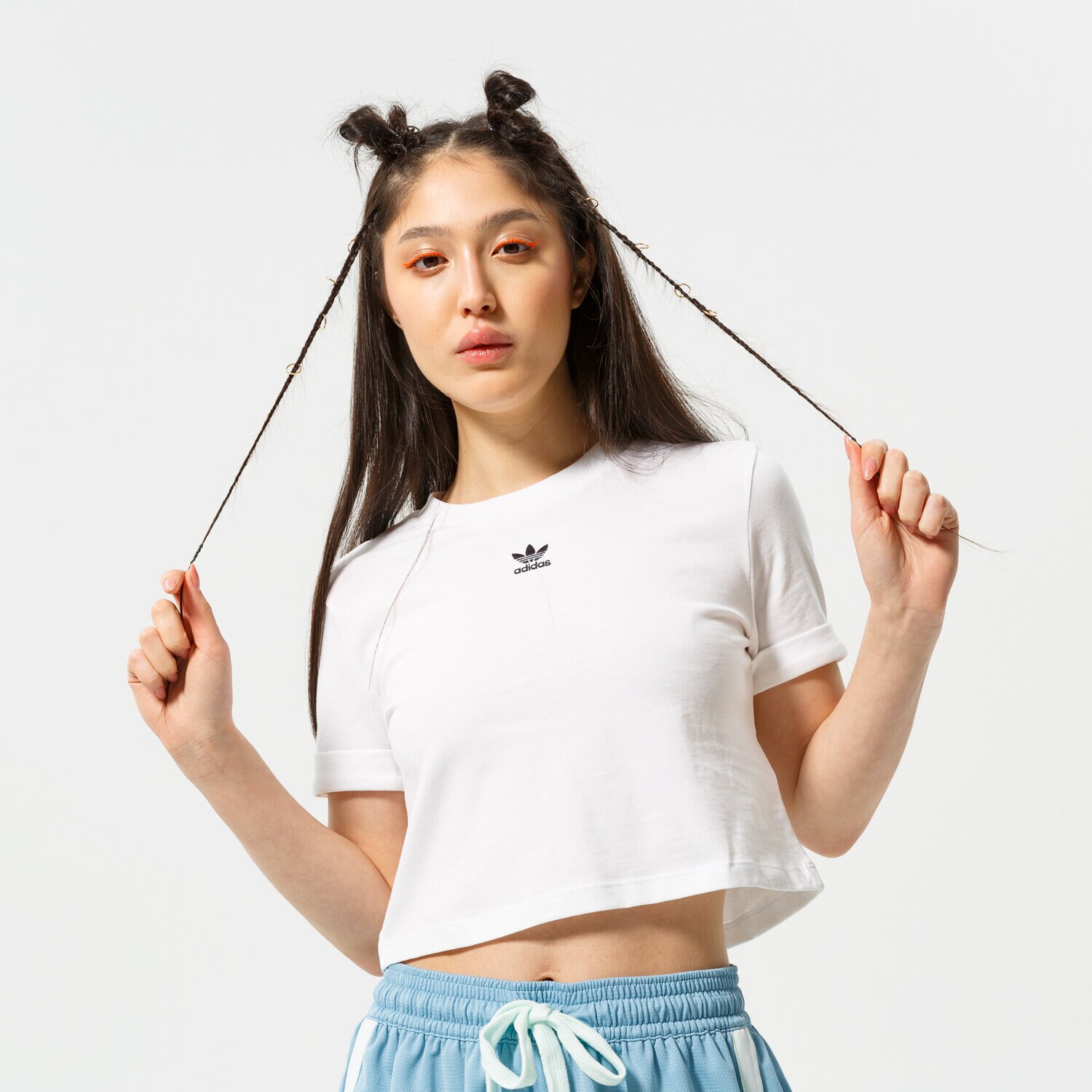 Femei tricou ADIDAS TOP CROP TOP GN2803 Alb
