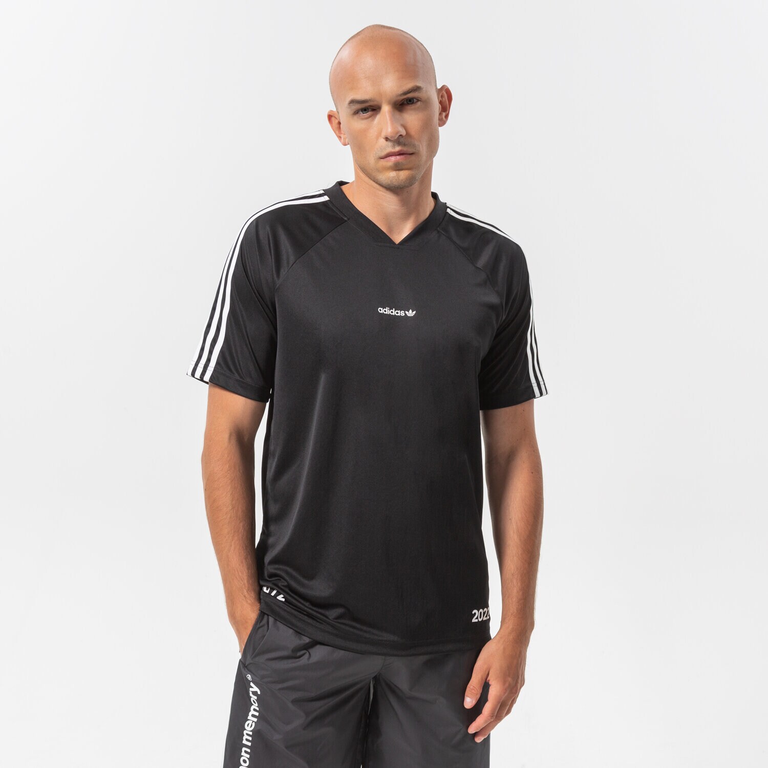 Bărbați tricou ADIDAS TRICOU TREFOIL C TEE2 HC7168 Negru