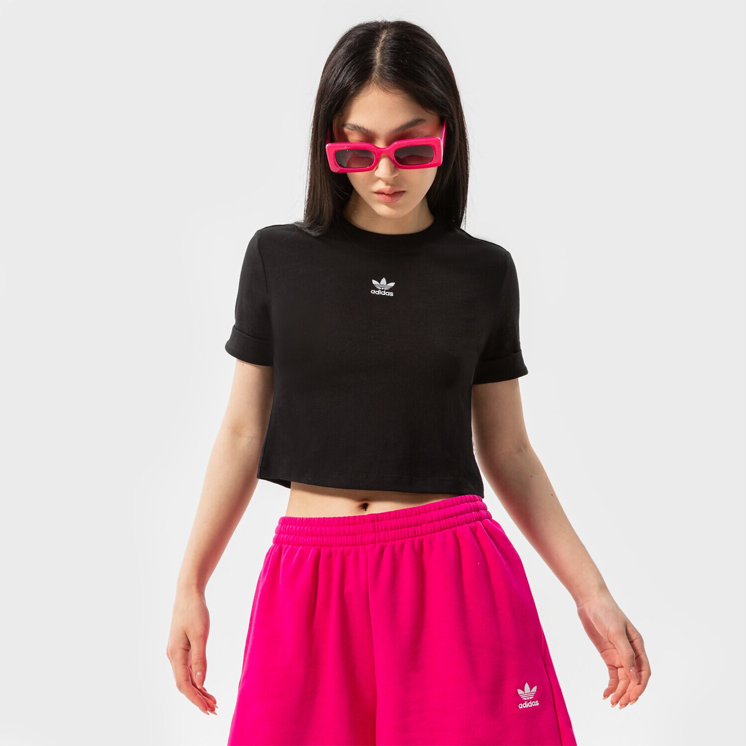 Femei tricou ADIDAS TOP CROP TOP GN2802 Negru