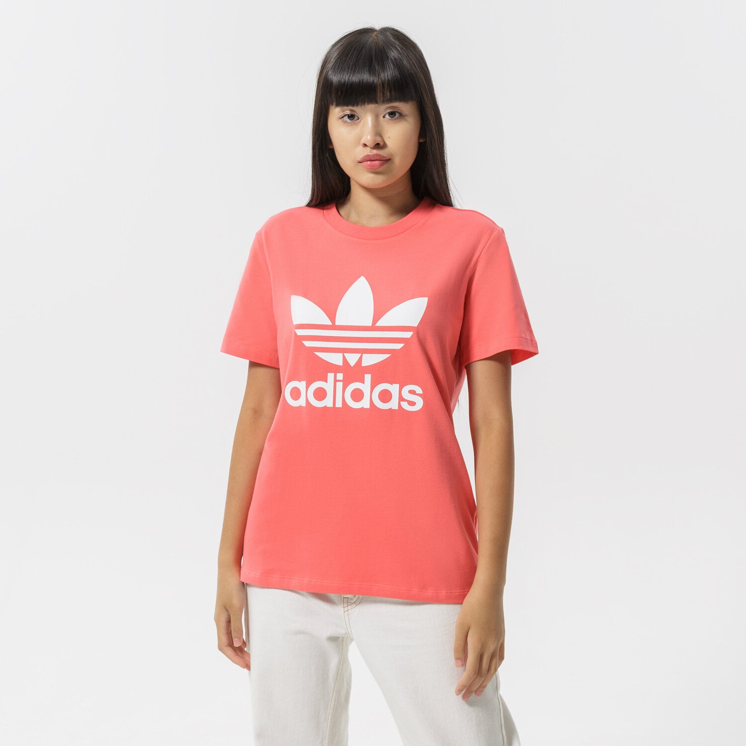 Femei tricou ADIDAS TRICOU TREFOIL HE6871 Portocaliu