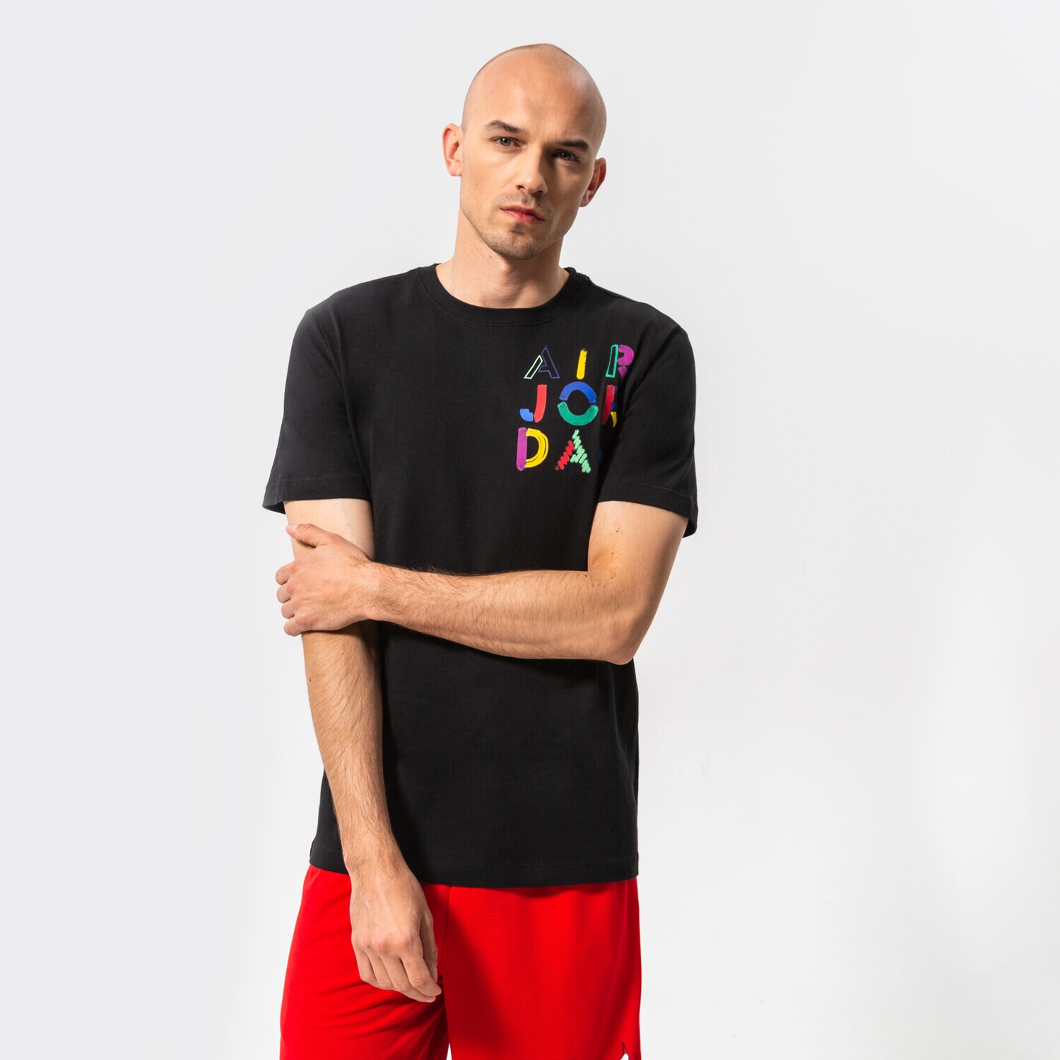 Bărbați tricou JORDAN TRICOU M J BUSTIERĂND GFX SS CREW 4 DM3078-010 Negru