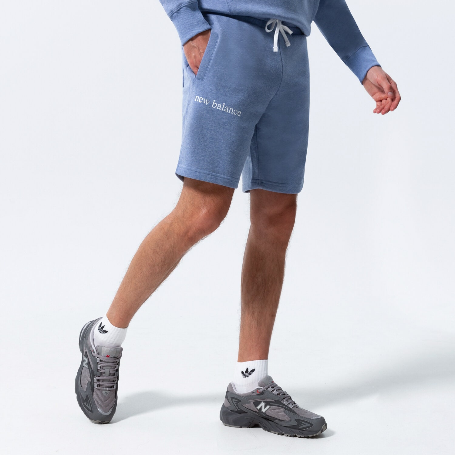 Femei pantaloni scurți NEW BALANCE PANTALONI SCURȚI NB ESSENTIALS   PURE BALANCE FL MS21552NHR Albastru