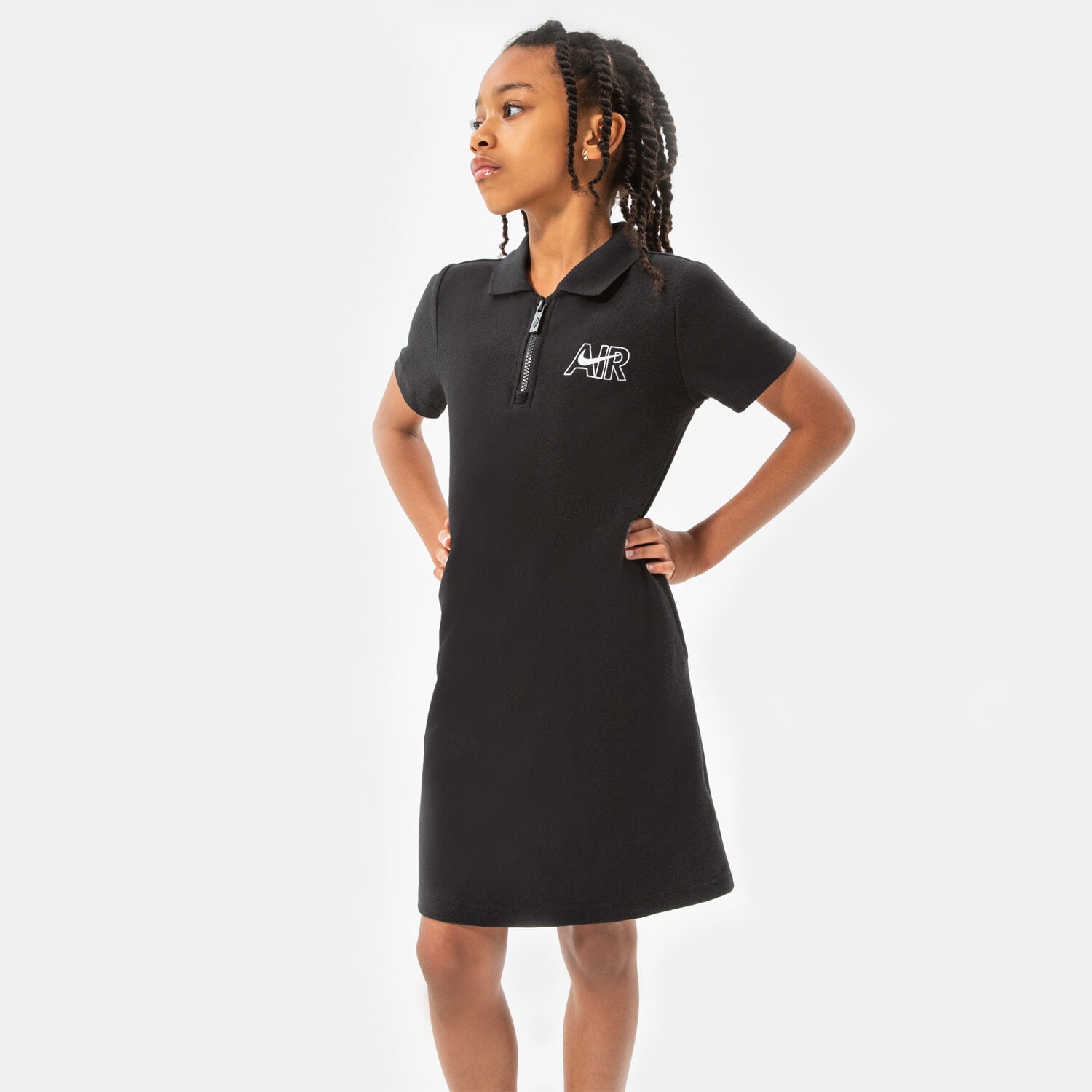 Pantaloni scurți și rochii pentru copii NIKE ROCHIE G NSW AIR TRENINGS GIRL DO7164-010 Negru