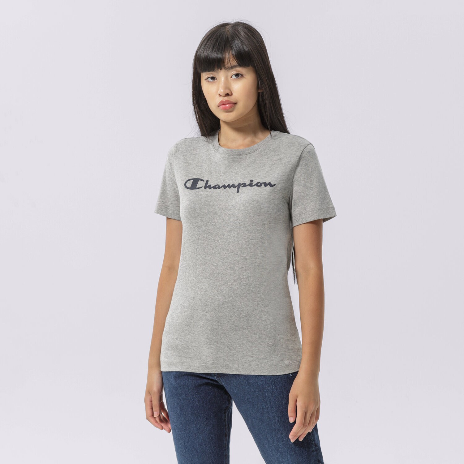 Femei tricou CHAMPION TRICOU CREWNECK TRICOU 114911EM006 Gri