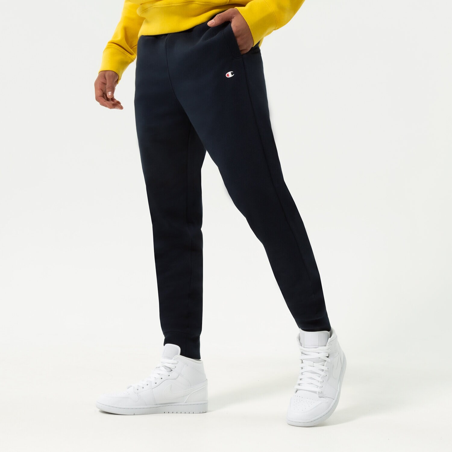 Bărbați pantaloni CHAMPION PANTALONI  RIB CUFF PANTS 217426BS501 Bleumarin
