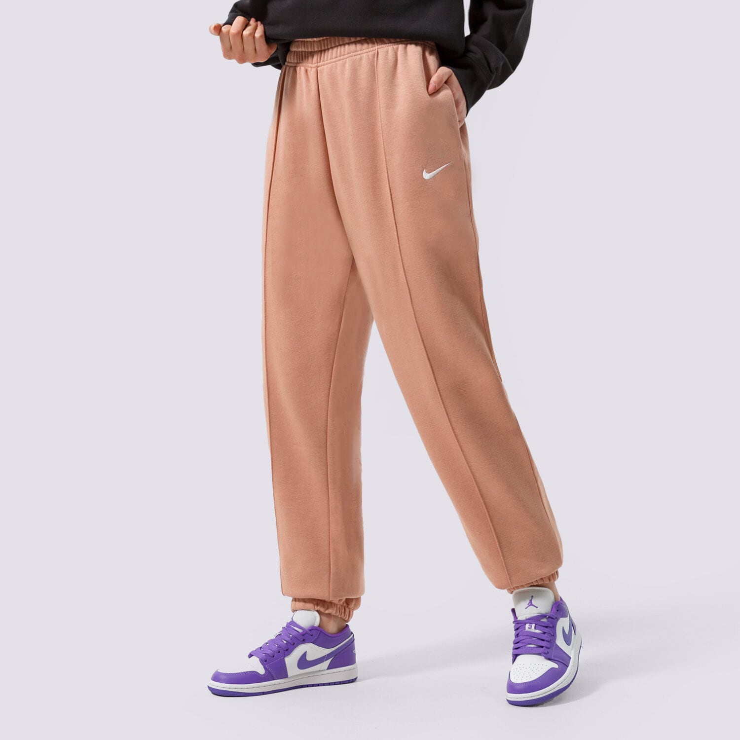 Femei pantaloni NIKE PANTALONI  W NSW ESSNTL CLCTN FLC PANT DQ5098-609 Bej