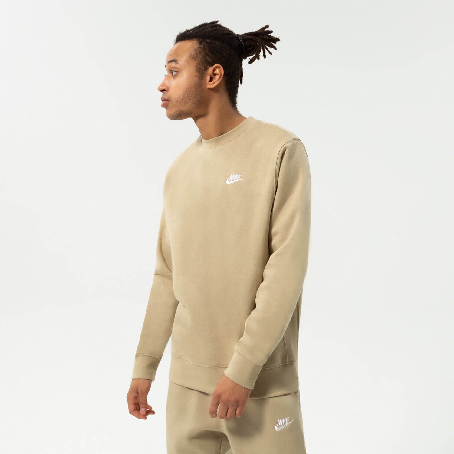 Bărbați bluză NIKE BLUZĂ NIKE SPORTSWEAR CLUB FLEECE BV2662-250 Bej