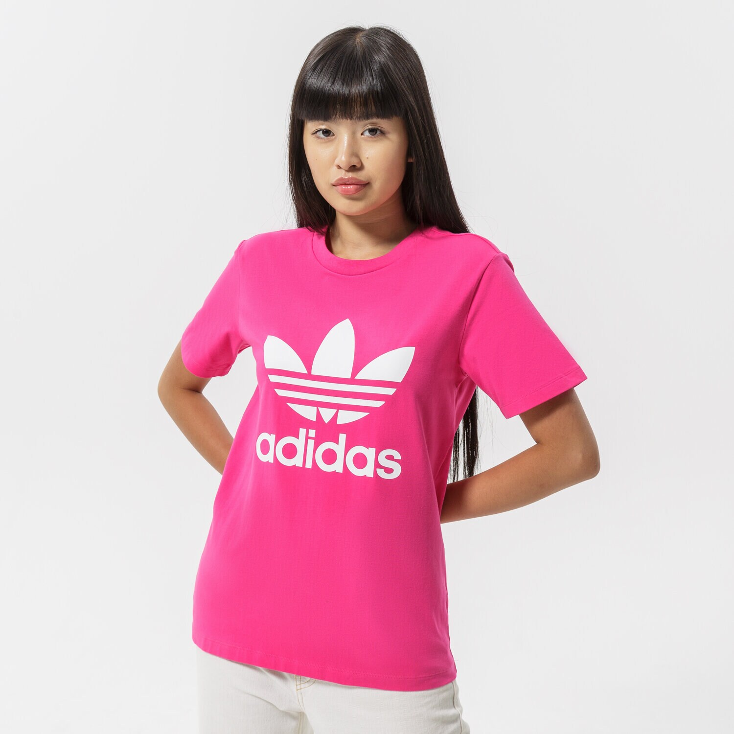 Femei tricou ADIDAS TRICOU TREFOIL TEE HG3785 Roz