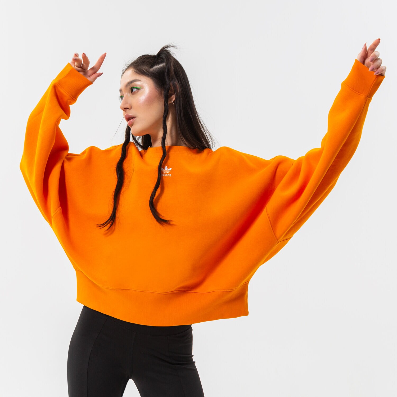 Femei bluză ADIDAS BLUZĂ SWEATSHIRT HF7477 Portocaliu