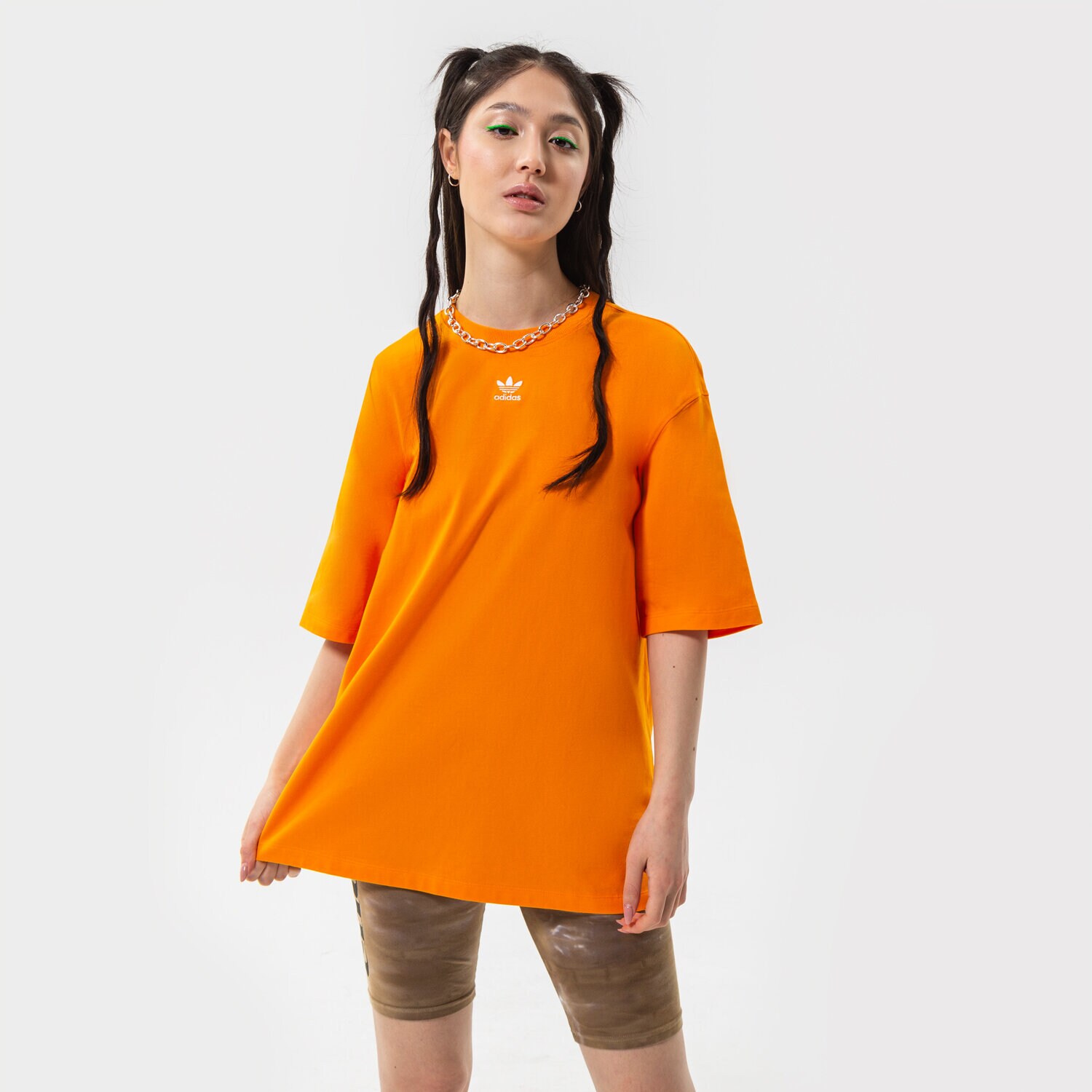 Femei tricou ADIDAS ESSENTIAL TREFOIL BOYFRIEND TRICOU HF7476 Portocaliu
