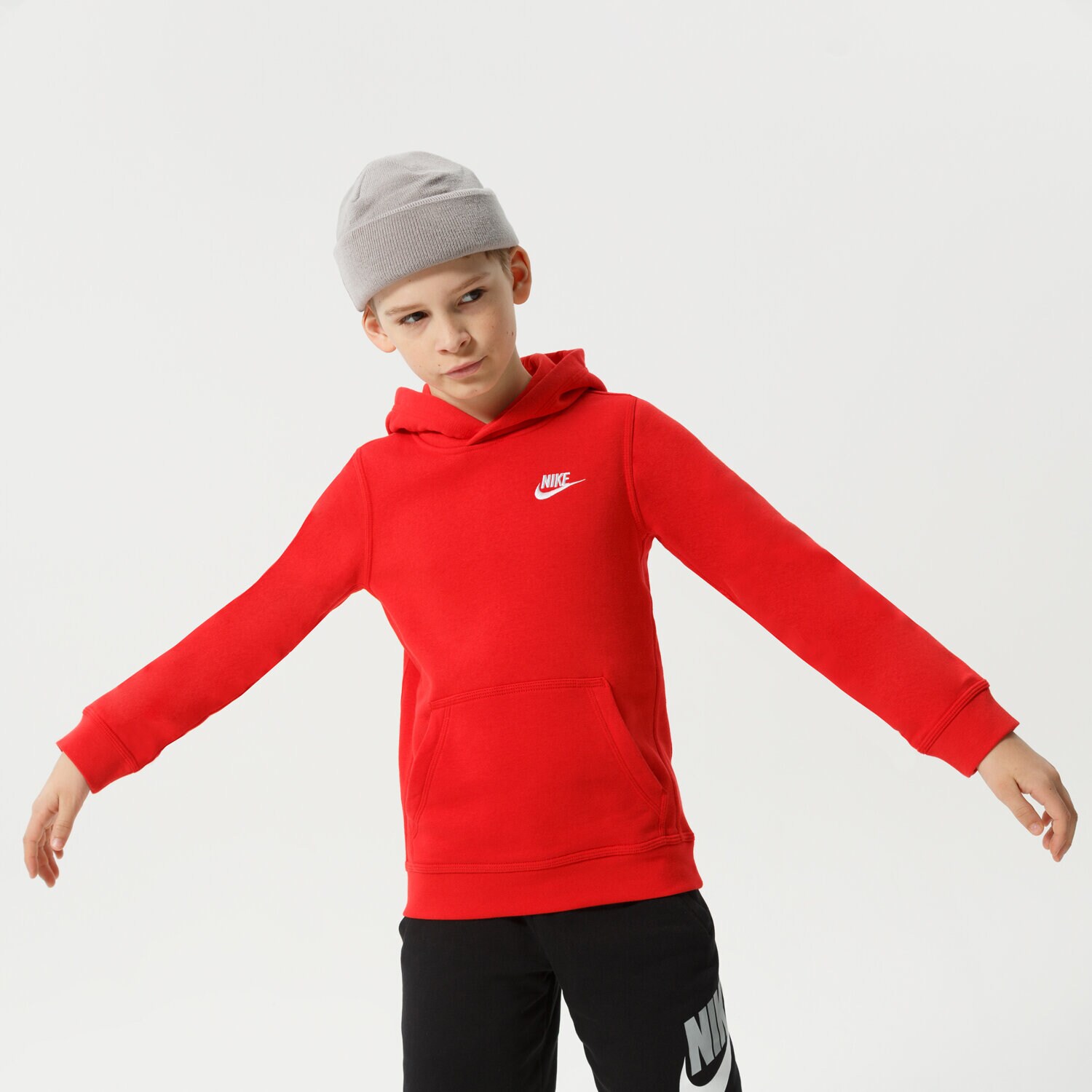 Copii bluză NIKE FRANCHISE OVERHEAD HOODIE JUNIOR SWEATSHIRT BV3757-657 Roșu