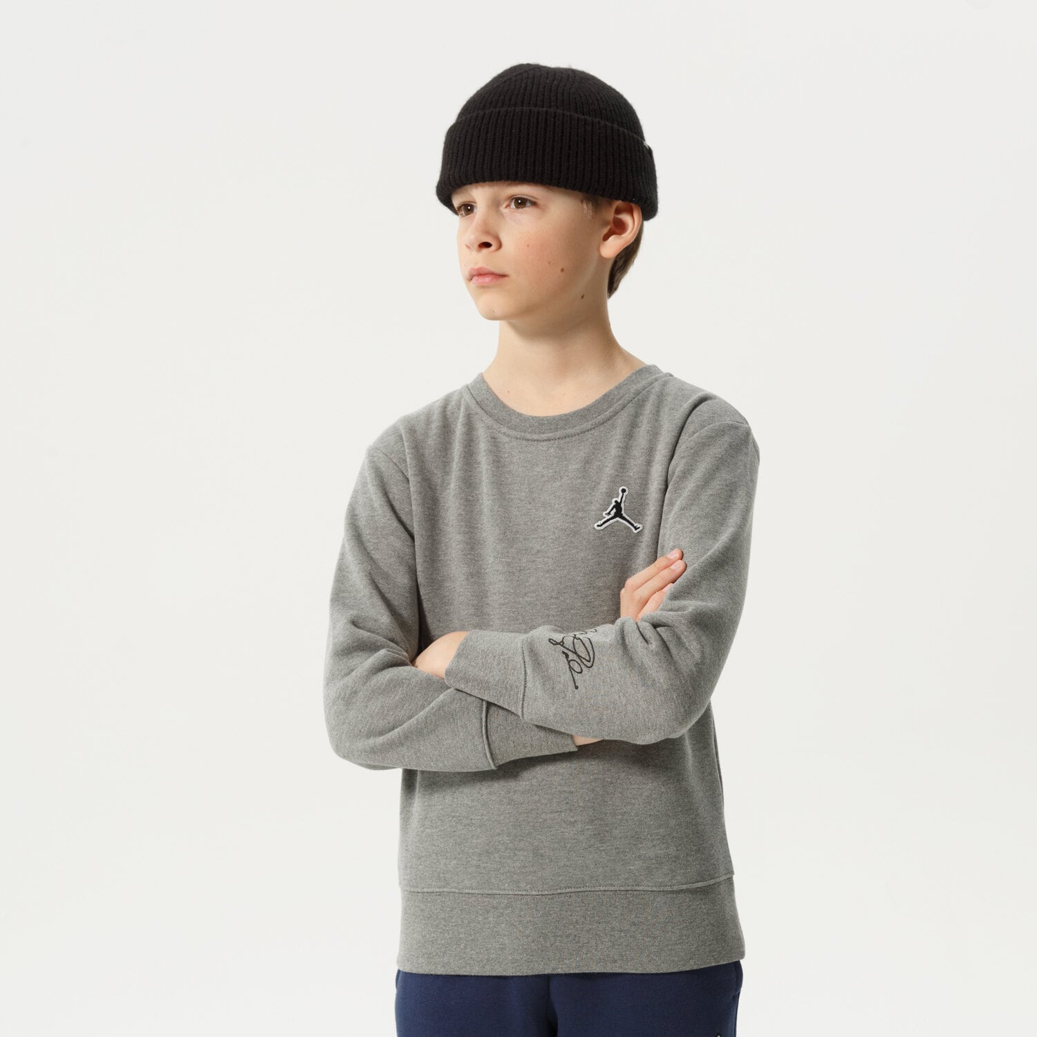 Copii bluză JORDAN BLUZĂ JUMPMAN ESSENTIALS CREW BOY 95B130-GEH Gri