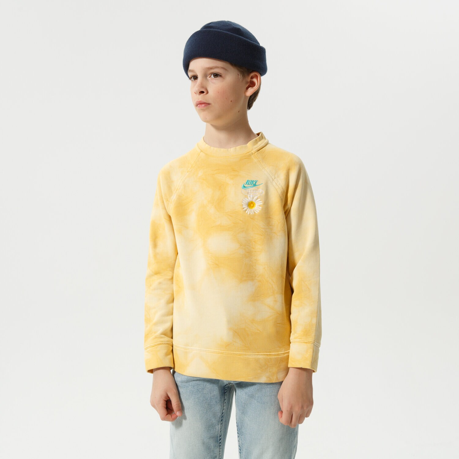 Copii bluză NIKE BLUZĂ B NSW HBR FT STATEMENT CREW BOY DN3838-777 Mulicolor