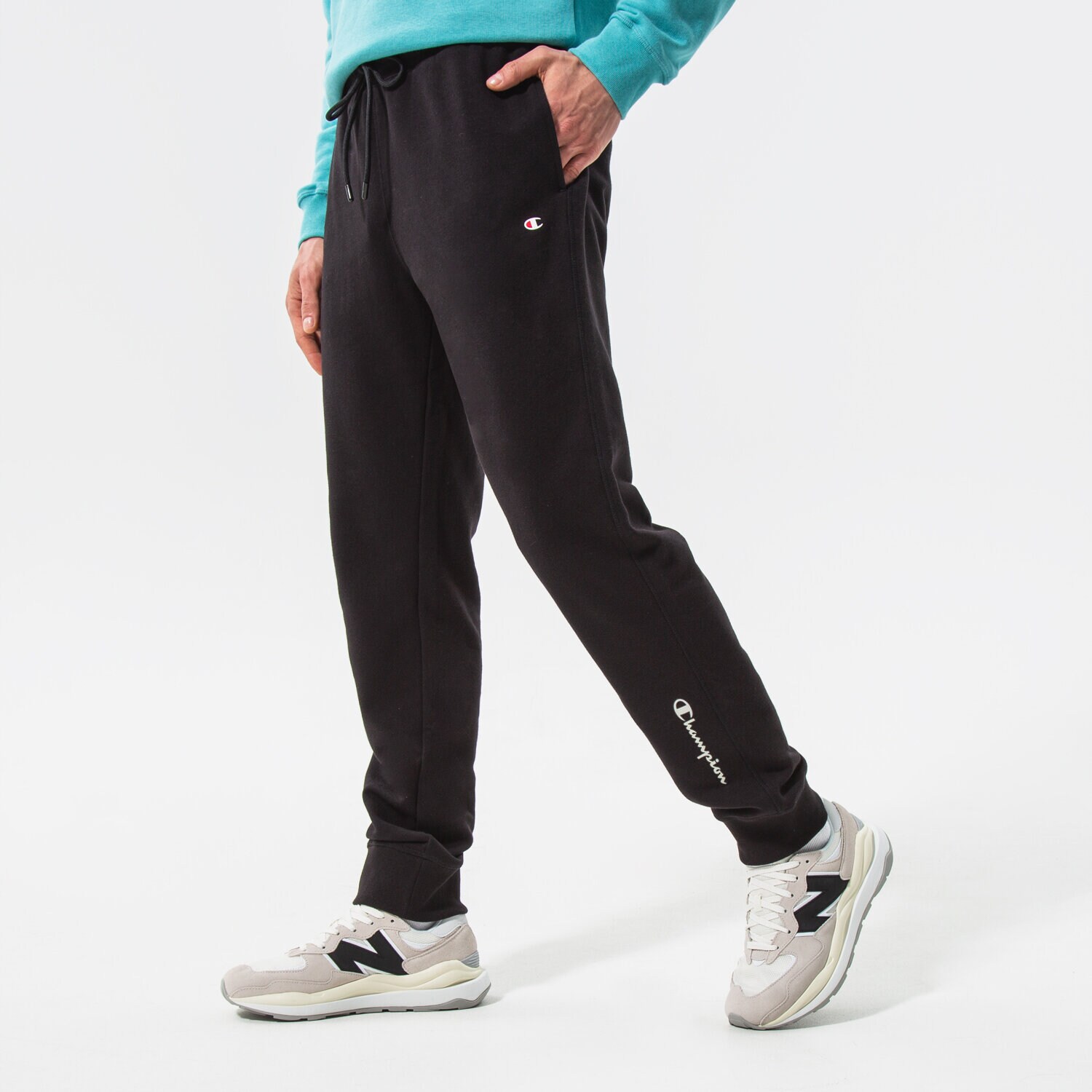 Bărbați pantaloni CHAMPION PANTALONI  RIB CUFF PANTS 217217KK001 Negru