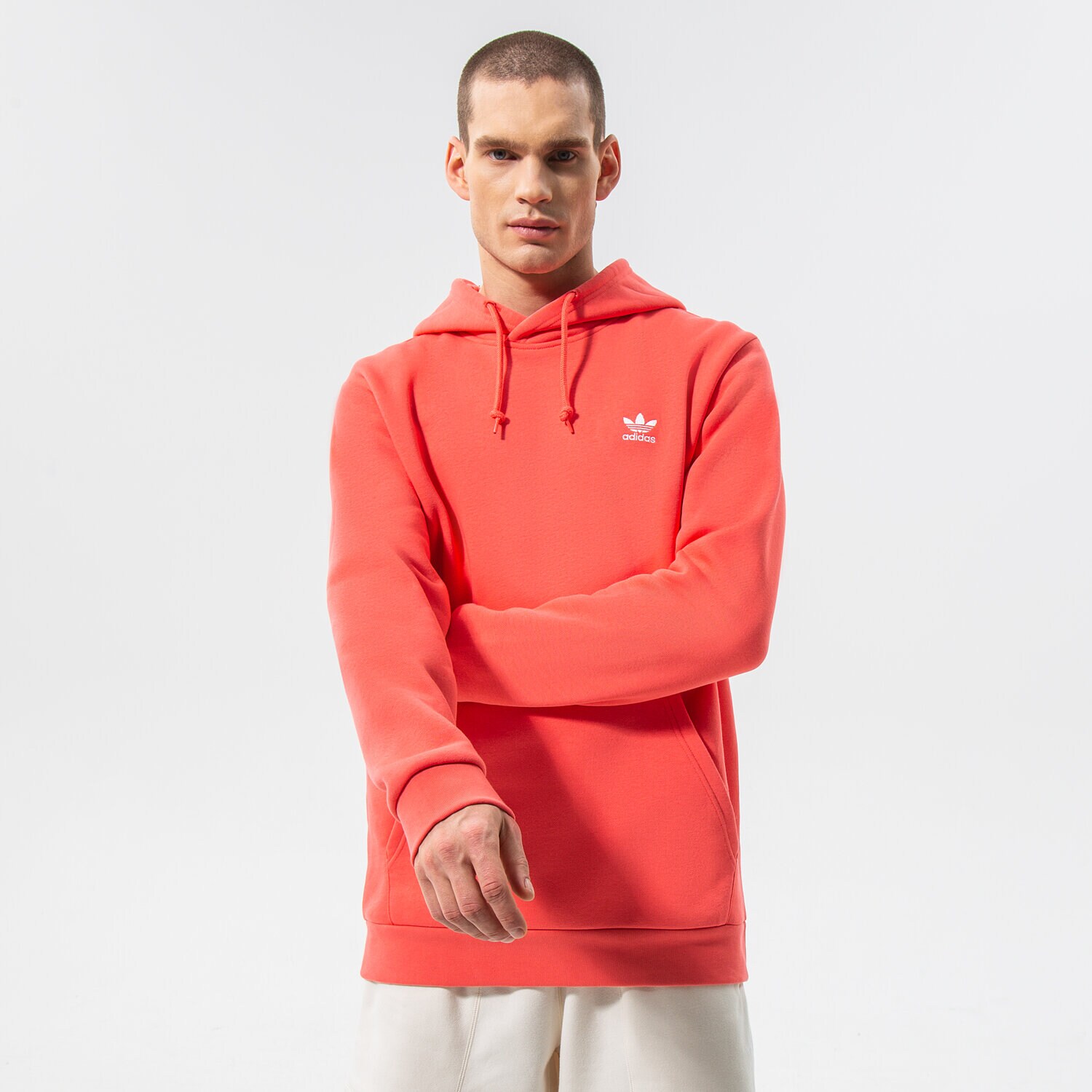 Bărbați bluză ADIDAS BLUZĂ CU GLUGĂ ESSENTIAL HOODY HE9414 Bordo