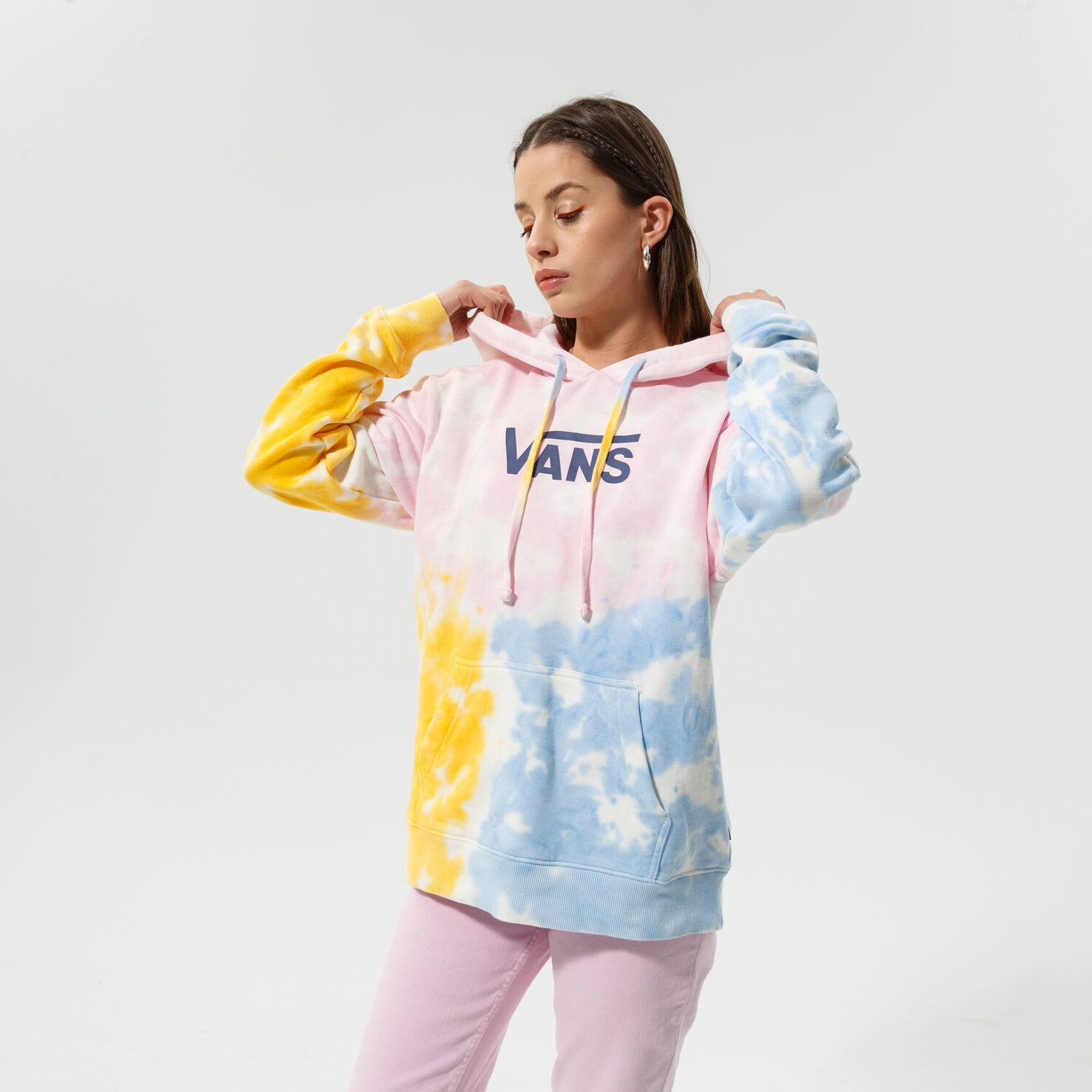 Femei bluză VANS BLUZĂ CU GLUGĂ TRI-DYE BFF HOODIE VN0A5LO4V1C1 Mulicolor