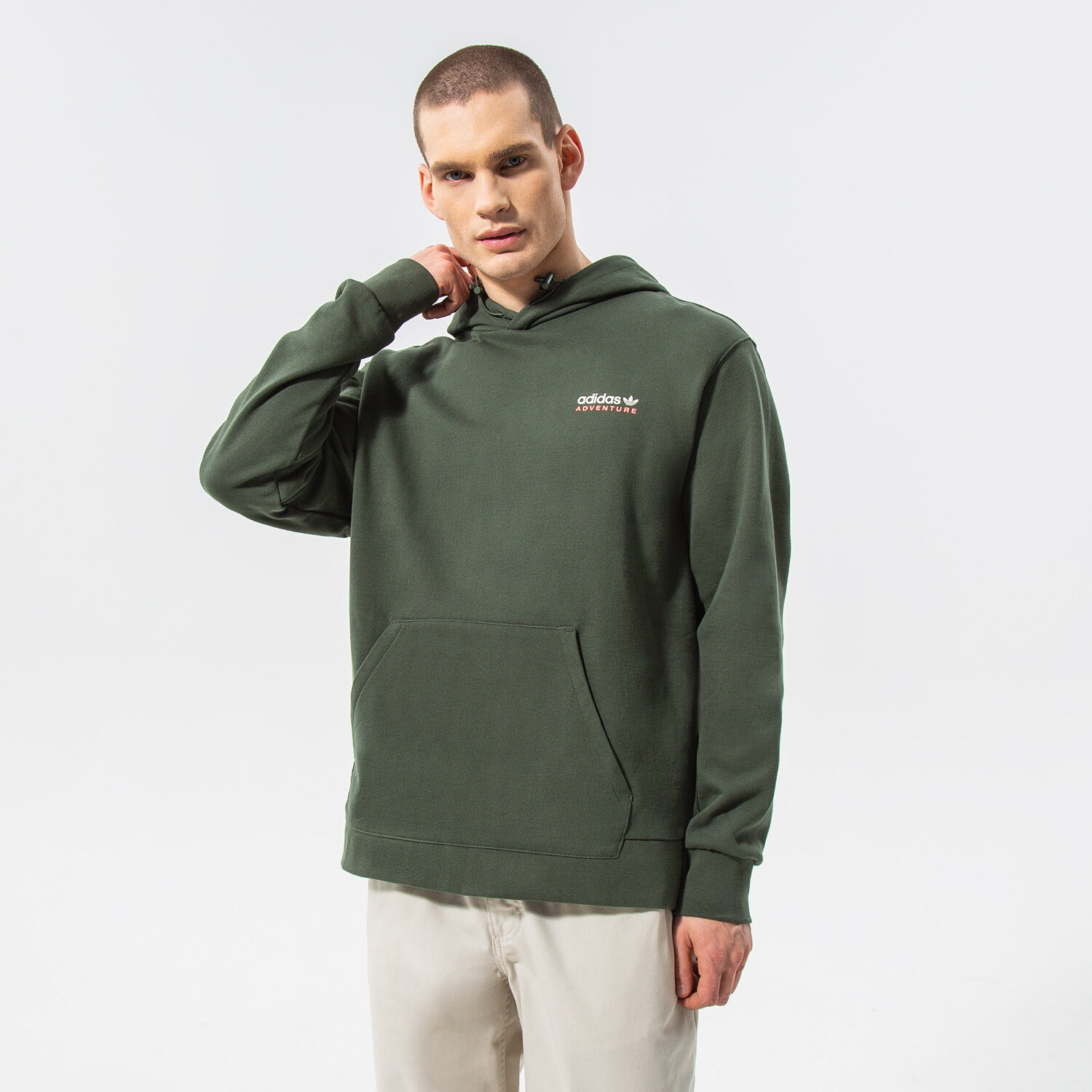 Bărbați bluză ADIDAS BLUZĂ CU GLUGĂ ADV ST HOODY HF4766 Verde
