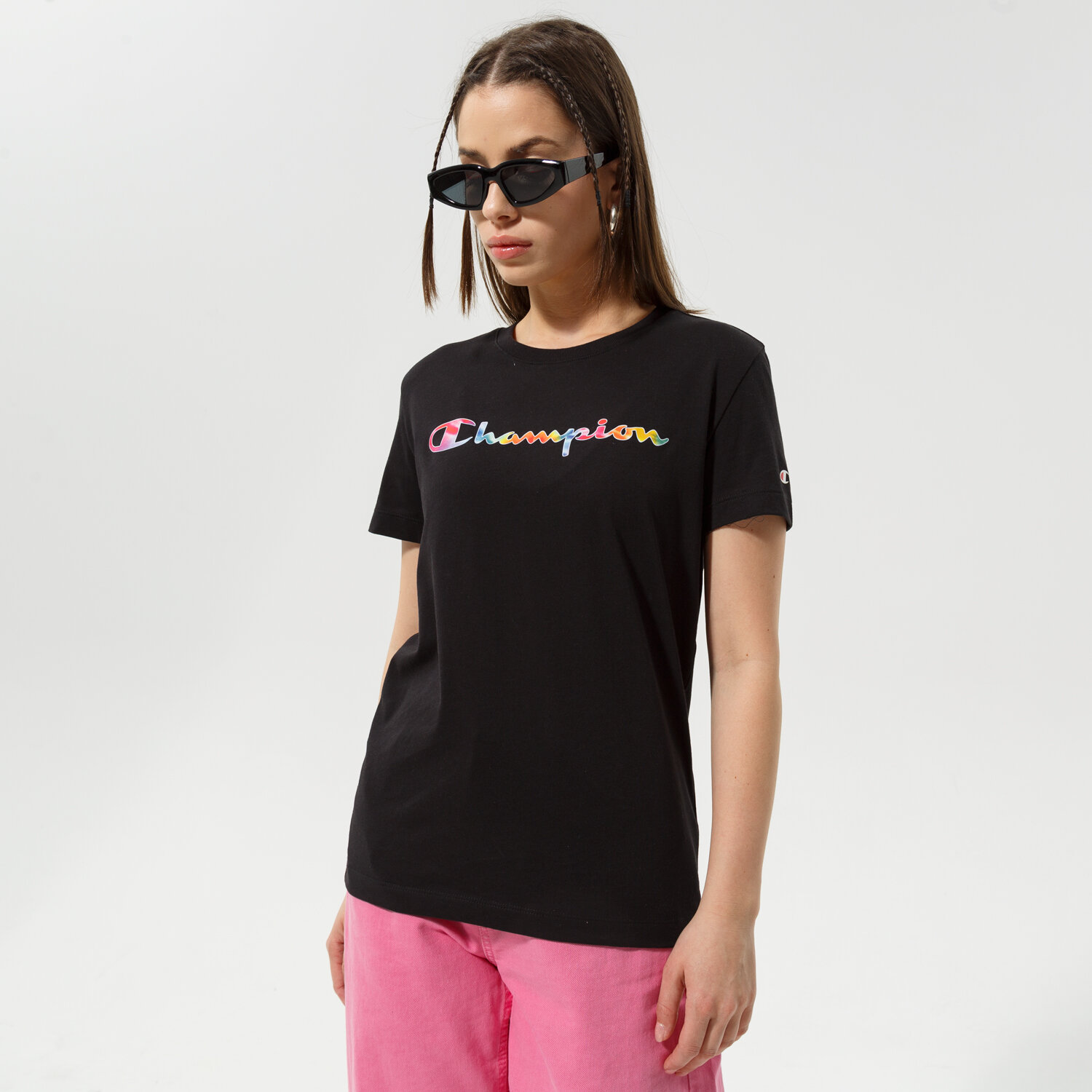 Femei tricou CHAMPION TRICOU CREWNECK TRICOU 114991KK001 Negru