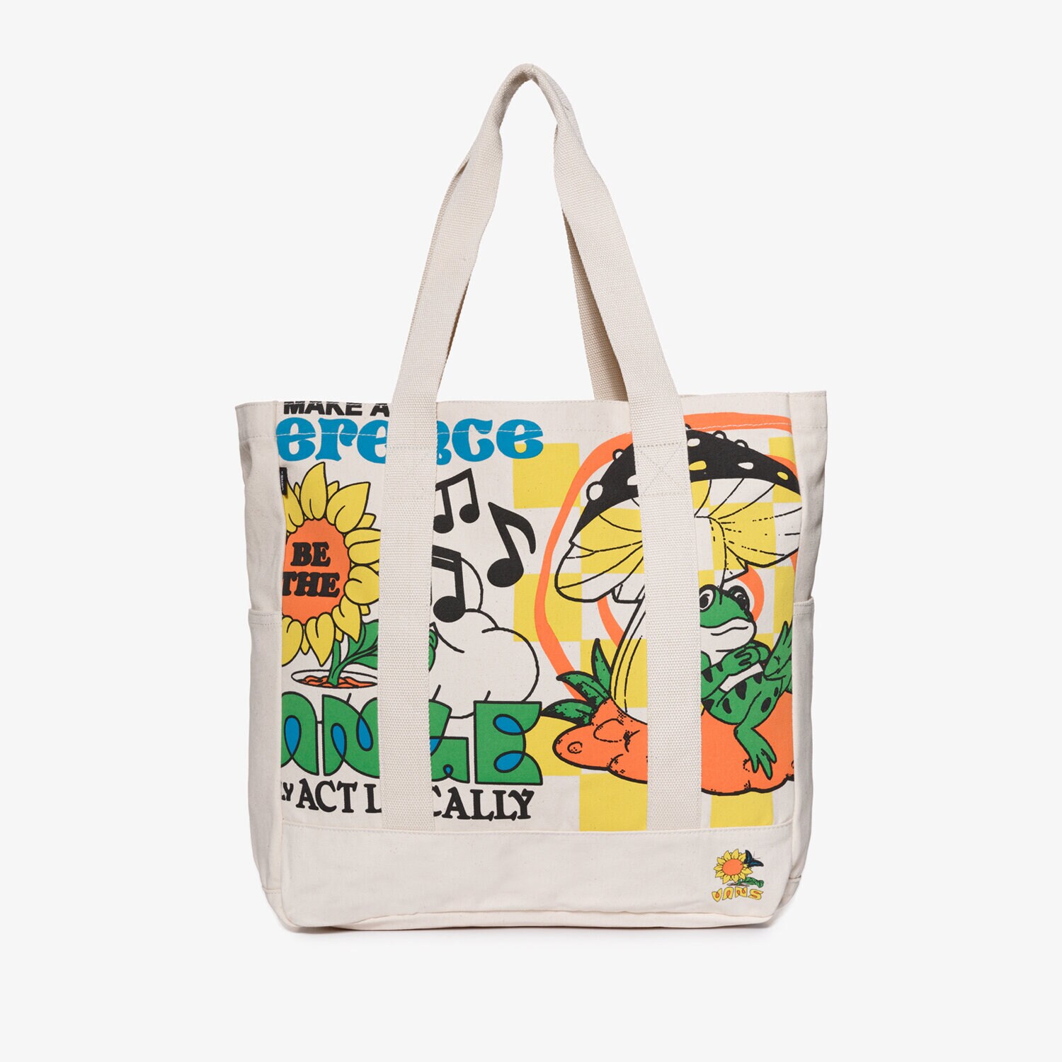 Femei geantă VANS BORSETĂ ECO POSITIVITY TOTE VN0A7SB67VJ1 Bej