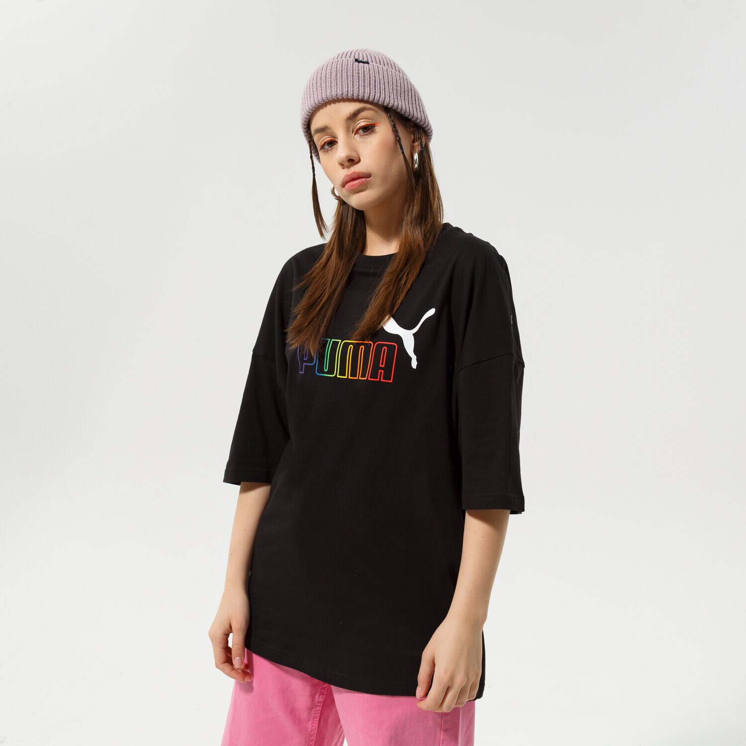 Femei tricou PUMA TRICOU ESS+ RAINBOW TEE 848428 01 Negru