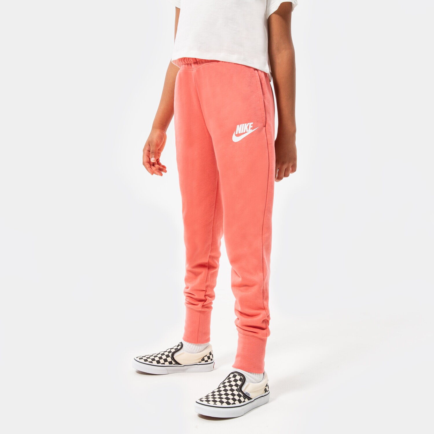 Pantaloni pentru copii NIKE PANTALONI  NIKE SPORTSWEAR CLUB GIRL DC7211-603 Roz