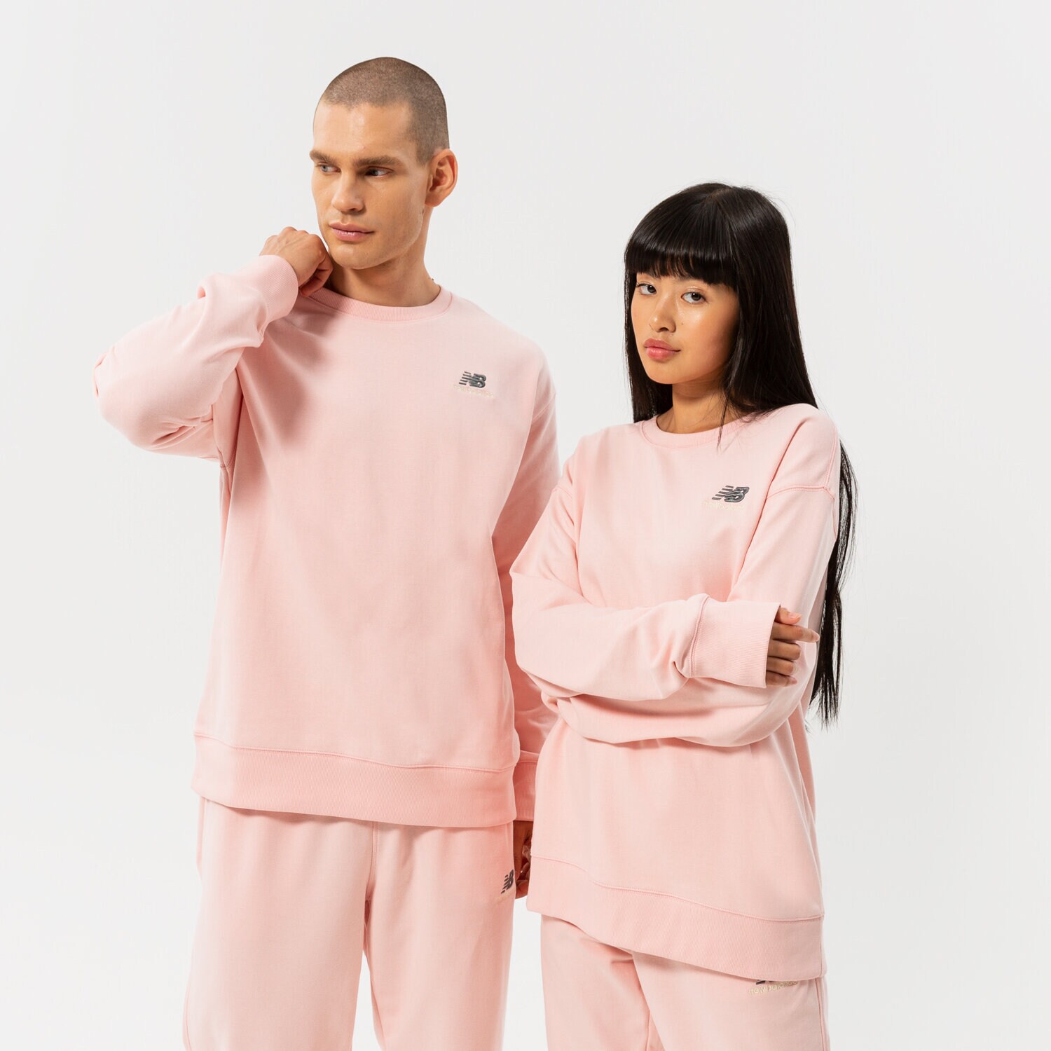 Femei bluză NEW BALANCE BLUZĂ NB ESSENTIALS UNI-SSENTIALS CREW UT21501PIE Roz