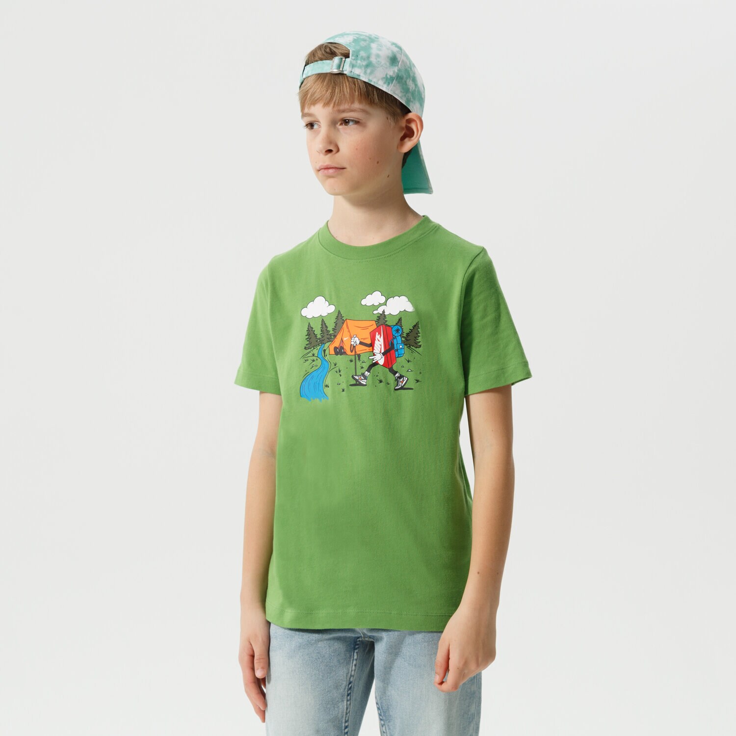 Copii tricou NIKE TRICOU B NSW TEE BOXY 1 BOY DQ3854-377 Kaki