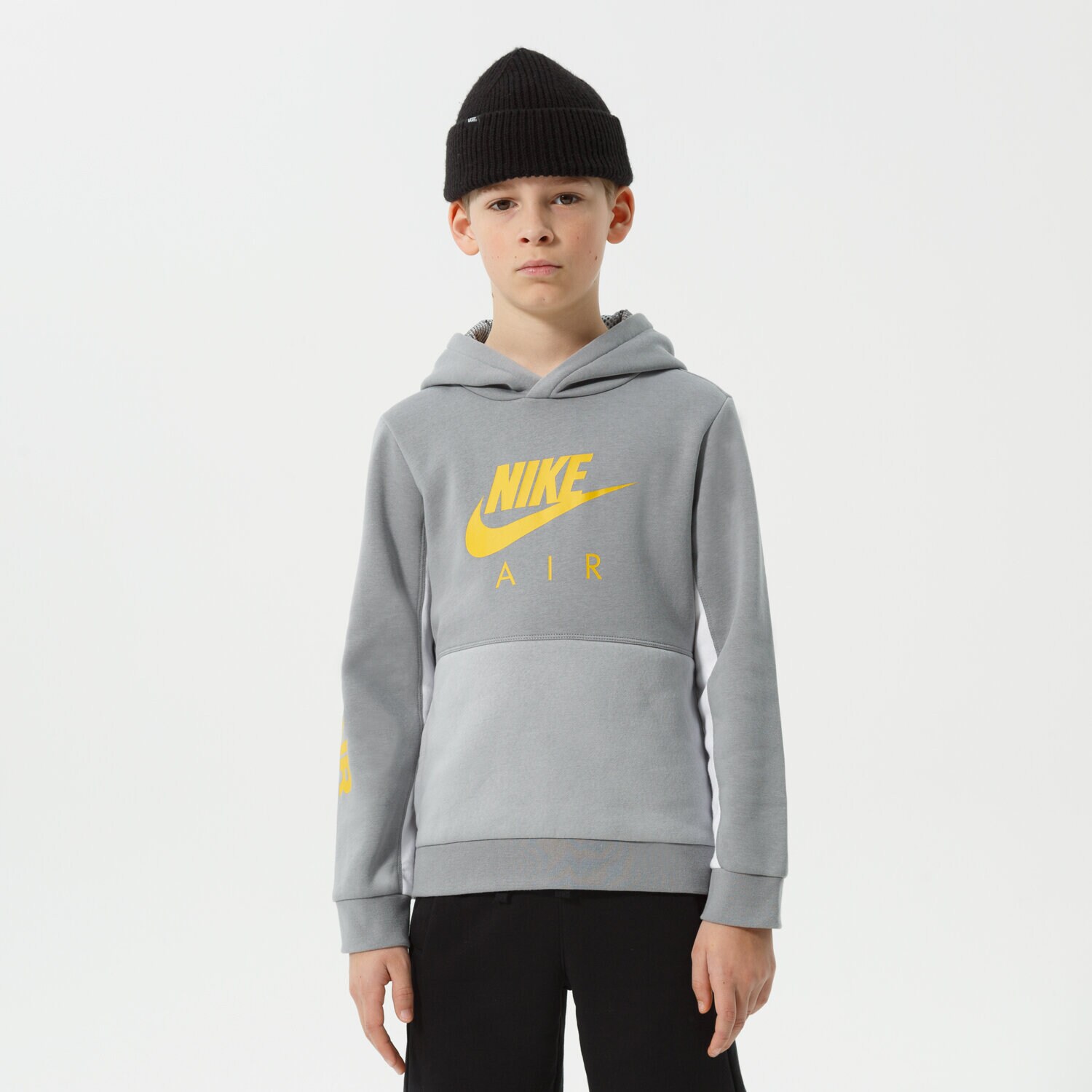 Copii bluză NIKE BLUZĂ CU GLUGĂ B NSW NIKE AIR PO HOODIE BOY DM8109-073 Gri