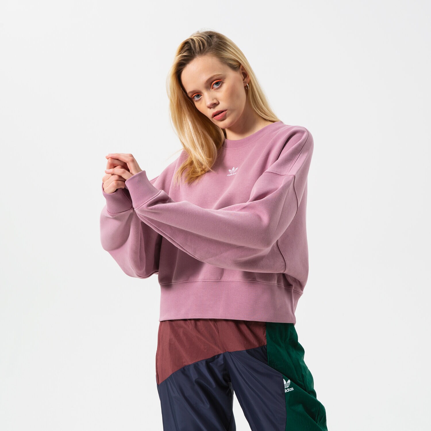 Femei bluză ADIDAS BLUZĂ SWEATSHIRT HF7480 Roz