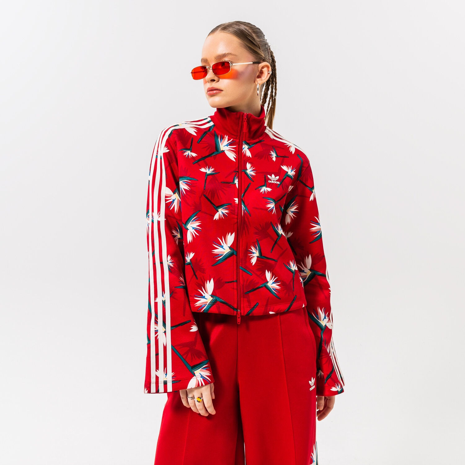 Femei jachetă ADIDAS JACHETĂ JACHETĂ DE SEZON  BECKENBAUER JKT HK5218 Roșu