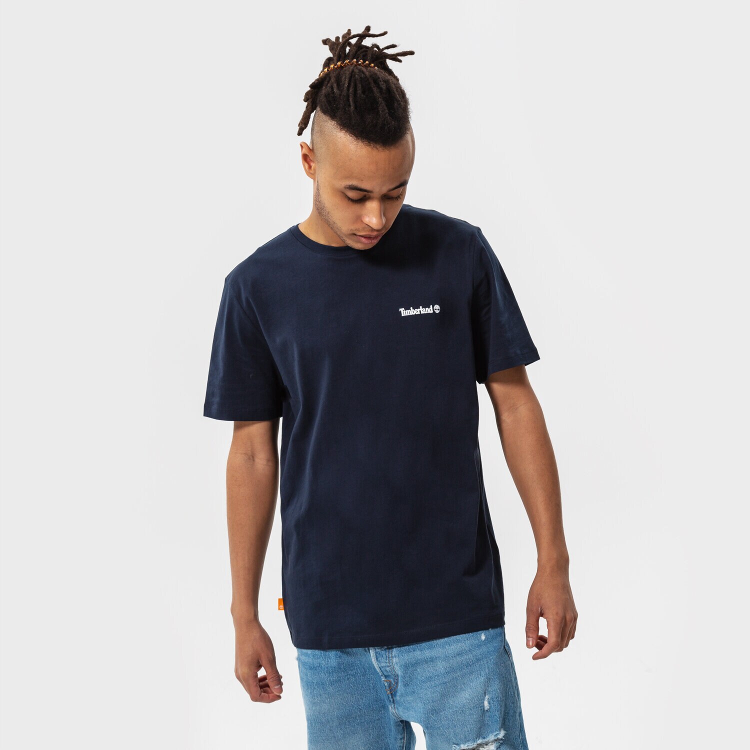 Bărbați tricou TIMBERLAND TRICOU SMALL LOGO PRINT TB0A5PGZ4331 Bleumarin