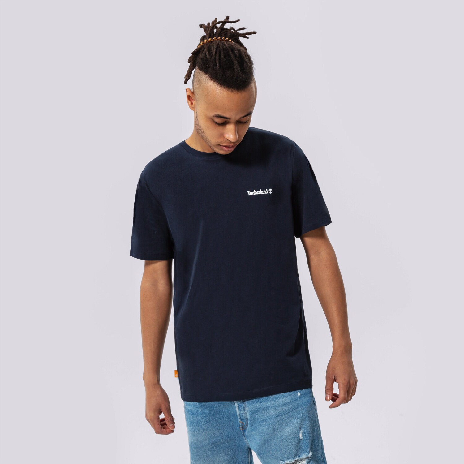Bărbați tricou TIMBERLAND TRICOU SMALL LOGO PRINT TB0A5PGZ4331 Bleumarin