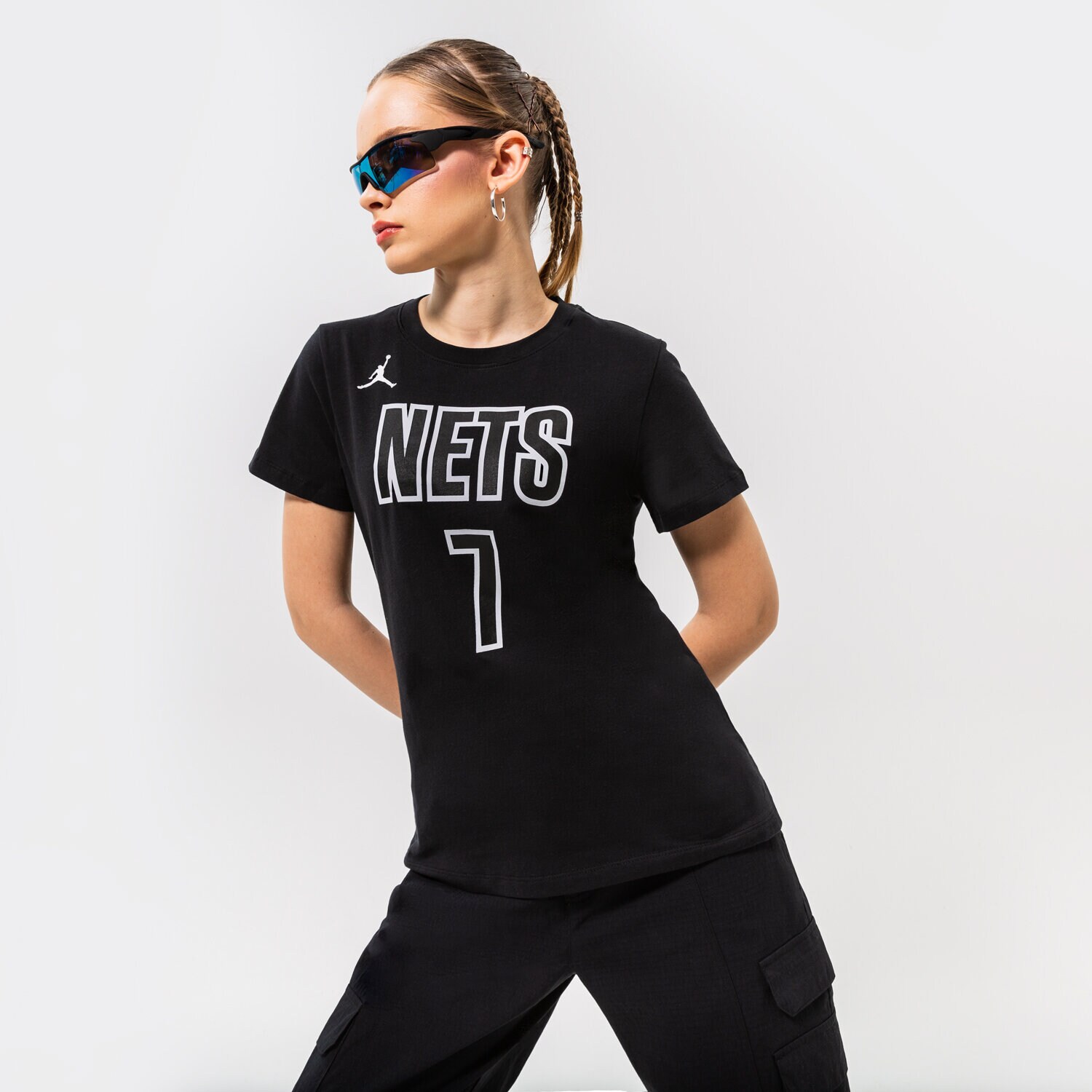 Femei tricou JORDAN TRICOU BKN W NK ES STMT NN TEE NBA DV6333-017 Negru