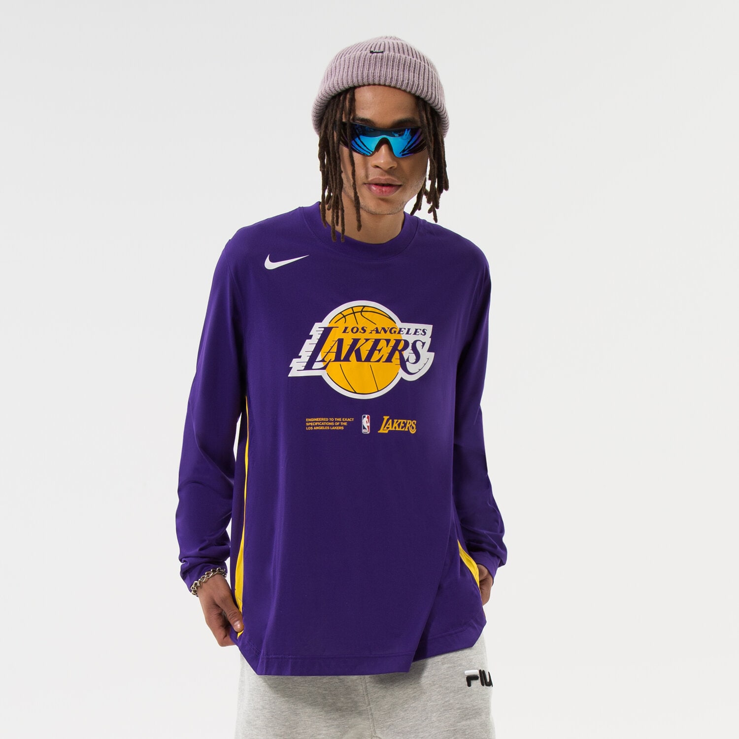 Bărbați tricou NIKE TRICOU LAL M NK DF LS TOP PREGM NBA DN4615-504 Violet