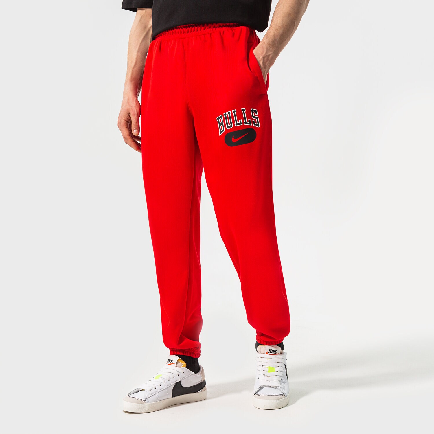 Bărbați pantaloni NIKE PANTALONI CHI M NK DF SPOTLIGHT PANT NBA DB0780-657 Roșu