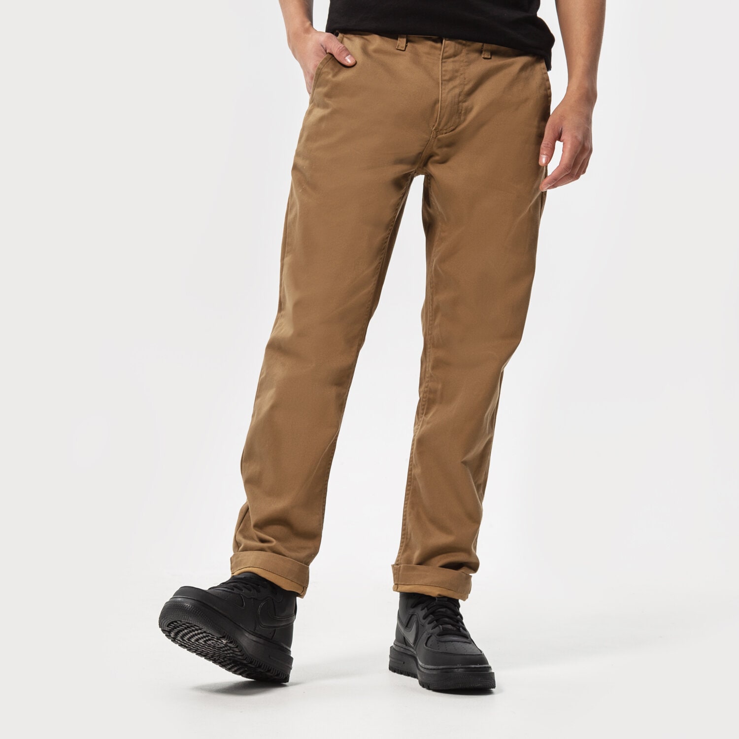 Bărbați pantaloni VANS PANTALONI  MN AUTHENTIC CHINO SLIM PANT VN0A5FJ7DZ91 Bej