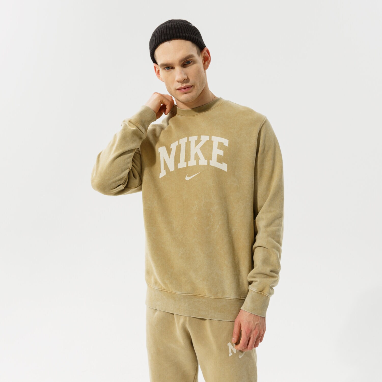 Bărbați bluză NIKE BLUZĂ M NSW ARCH FLC CREW FT DC0722-297 Kaki