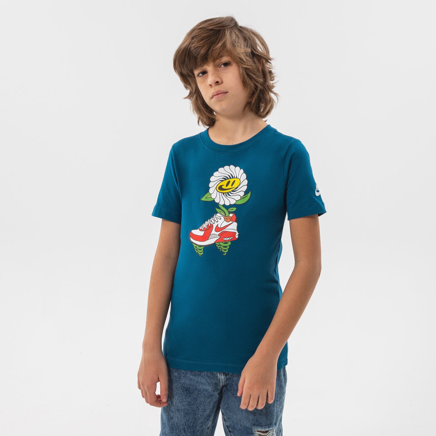 Copii tricou NIKE TRICOU U NSW TEE NIKE AIR FLOWER BOY DO1821-404 Albastru