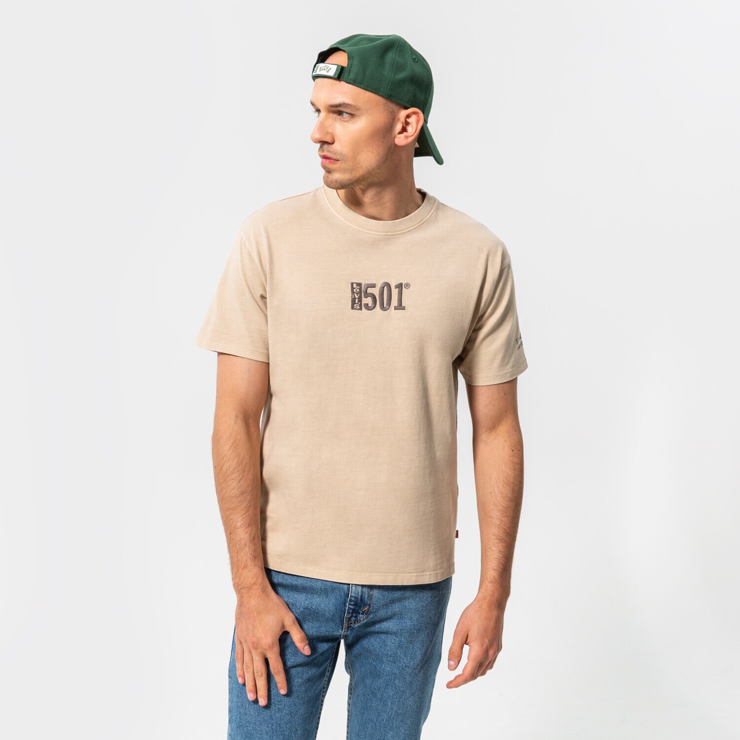 Bărbați tricou LEVI'S TRICOU VINTAGE FIT GRAPHIC TEE 87373-0041 Bej