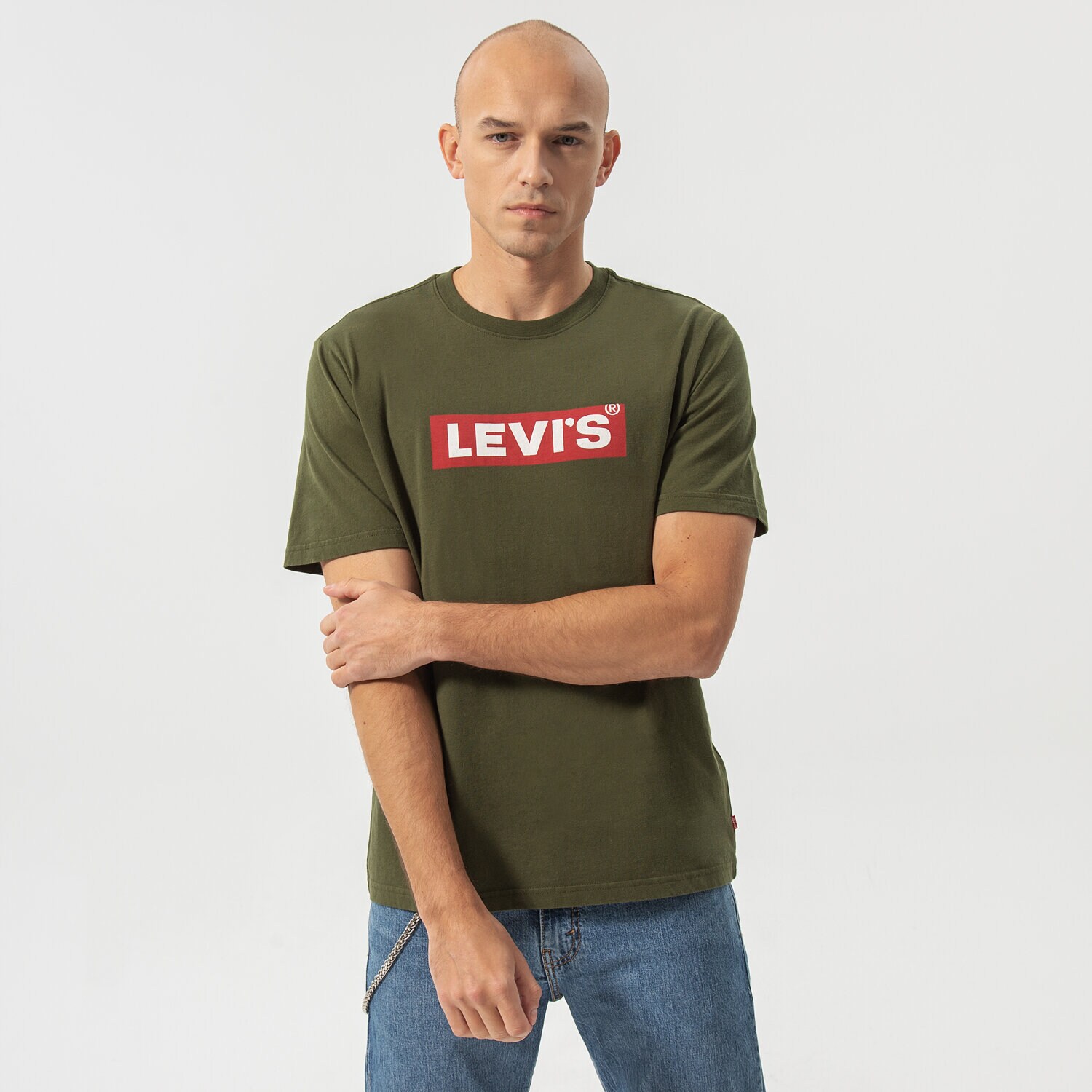 Bărbați tricou LEVI'S TRICOU SS RELAXED FIT TEE 16143-0524 Kaki